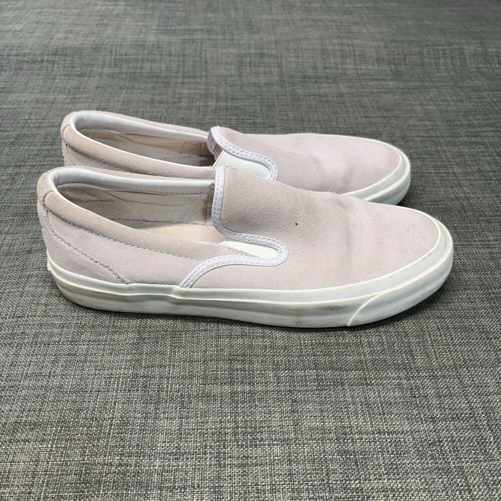 CONVERSE Mens 8 Womens 9.5 One Star CC Pro Suede Slip-On Pink White Skate Shoes.